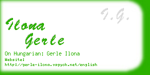 ilona gerle business card